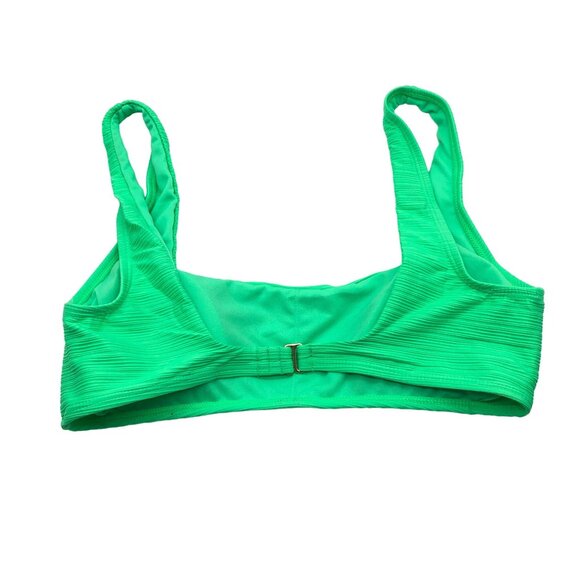 Salt & Cove Womens Mint Green Textured Bikini Swim Top XL - Picture 3 of 5